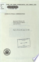 Agricultural commodities : agreement between the United States of America and Congo, signed at Brazzaville August 16, 1982.