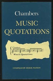 Chambers music quotations /