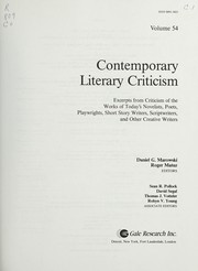 Contemporary literary criticism.