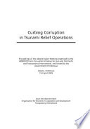 Curbing Corruption in Tsunami Relief Operations