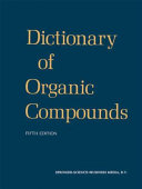 Dictionary of organic compounds, fifth edition. Eighth supplement.