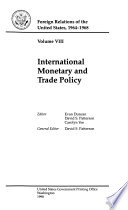 International monetary and trade policy /