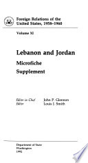 Lebanon and Jordan microfiche supplement /