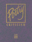 Poetry criticism.