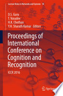 Proceedings of International Conference on Cognition and Recognition : ICCR 2016 /