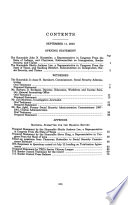 Should there be a Social Security totalization agreement with Mexico? hearing before the Subcommittee on Immigration, Border Security, and Claims of the Committee on the Judiciary, House of Representatives, One Hundred Eighth Congress, first session, September 11, 2003.