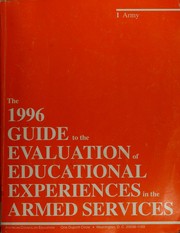 The 1996 guide to the evaluation of educational experiences in the armed services