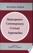 Shakespeare, contemporary critical approaches /