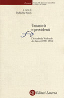Umanisti e presidenti : l'Accademia nazionale dei Lincei (1900-1933) /