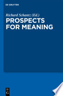 Prospects for meaning /