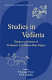 Studies in Vedānta : essays in honour of Professor S.S. Rama Rao Pappu /