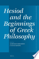 Hesiod and the beginnings of Greek philosophy /