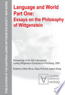 Language and world. essays on the philosophy of Wittgenstein /