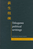 Tokugawa political writings /