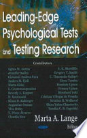 Leading-edge psychological tests and testing research /