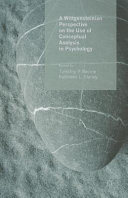 A Wittgensteinian perspective on the use of conceptual analysis in psychology /