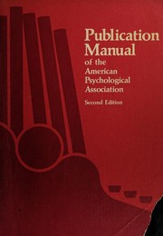 Publication manual.