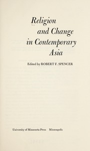 Religion and change in contemporary Asia.