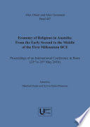 Economy of religions in Anatolia : from the early second to the middle of the first millennium BCE : proceedings of an international conference in Bonn (23rd to 25th May 2018) /