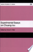 Experimental essays on Chuang-tzu /