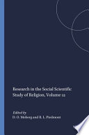 Research in the social scientific study of religion : a research annual.