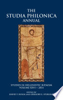 The studia Philonica annual. studies in Hellenistic Judaism /