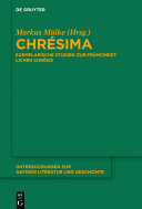 Chrésima : exemplarische Studien zur frühchristlichen Chrêsis /