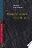 Congress volume Helsinki 2010 /