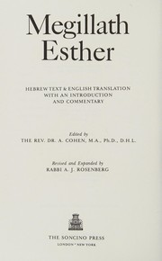 Megillath Esther : Hebrew text & English translation with an introduction and commentary /