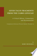 Sefer Tagin fragments from the Cairo Genizah : a critical edition, commentary and reconstruction /