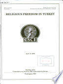 Religious freedom in Turkey : April 12, 2005 : briefing of the Commission on Security and Cooperation in Europe.