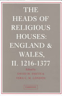 The heads of religious houses, England and Wales.