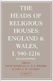 The heads of religious houses : England and Wales.