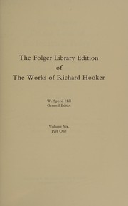 Richard Hooker, Of the laws of ecclesiastical polity /