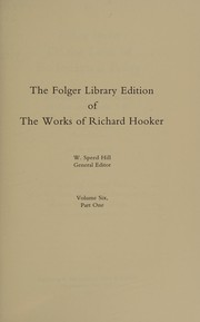 Richard Hooker, Of the laws of ecclesiastical polity : commentary /