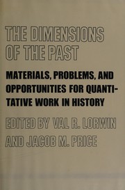 The dimensions of the past : materials, problems, and opportunities for quantitative work in history /