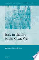 Italy in the era of the Great War /