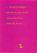 "--der den Erniedrigten aufrichtet aus dem Staube und aus dem Elend erhöht den Armen" (Psalm 113, 7) : die Fünfte Joseph Carlebach-Konferenz : unvollendetes Leben zwischen Tragik und Erfüllung /