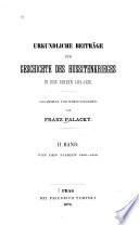 Urkundliche Beiträge zur Geschichte des Hussitenkrieges vom Jahre 1419 an /