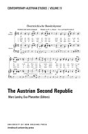 The Second Austrian Republic /