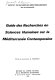 Guide des recherches en sciences humaines sur la Méditerranée contemporaine /