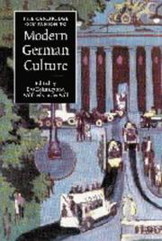 The Cambridge companion to modern German culture /