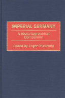 Imperial Germany : a historiographical companion /