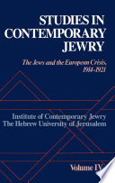 The Jews and the European crisis, 1914-21 /