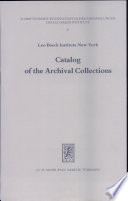 Catalog of the archival collections /