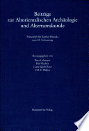 Beiträge zur altorientalischen Archäologie und Altertumskunde : Festschrift für Barthel Hrouda zum 65. Geburtstag /