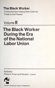 The Black worker to 1869 /