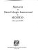 Memorias del Primer Coloquio Internacional de Mayistas : 5-10 de agosto de 1985.