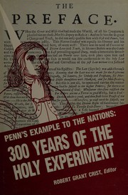 Penn's example to the nations : 300 years of the Holy Experiment /