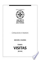 Fondo visitas. catálogos e índices.